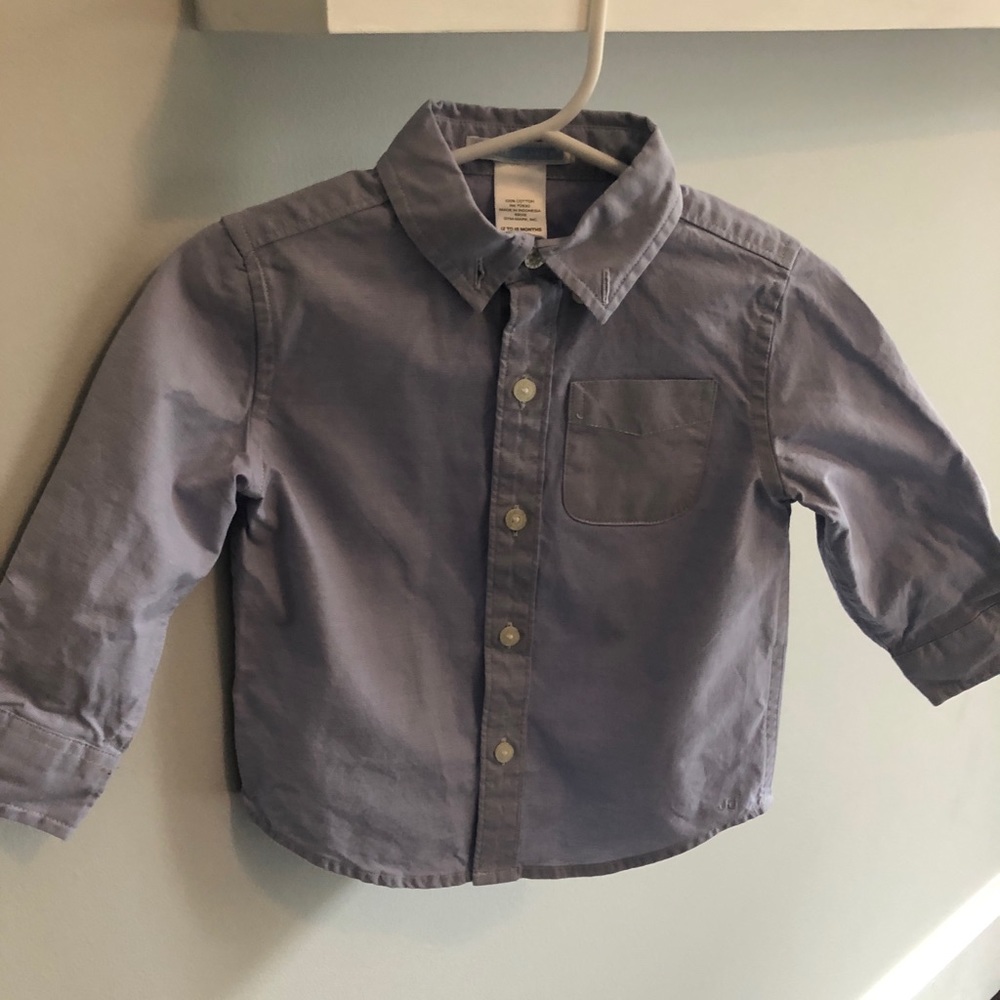 Denim oxford shirt